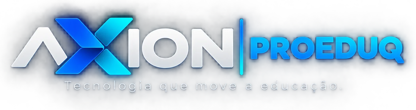 Logo AXION PROEDUQ para fundo escuro